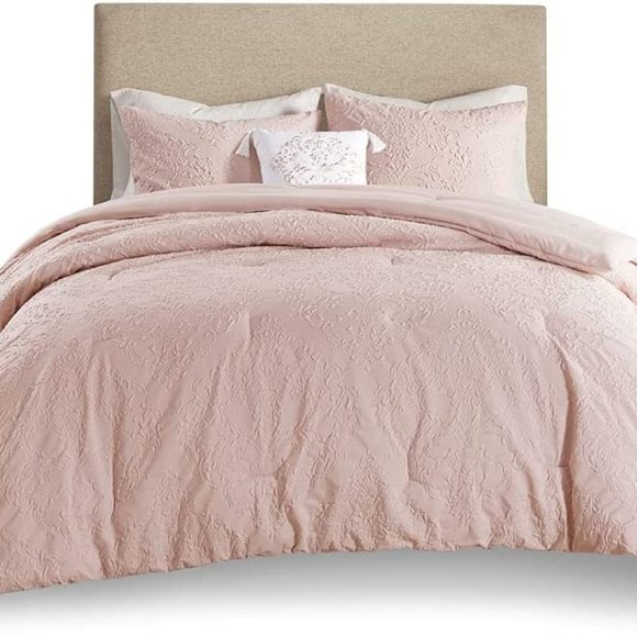 Madison Park Bedding Madison Park 4 Piece Comforter Set Fullqueen Blush Missing Pillow